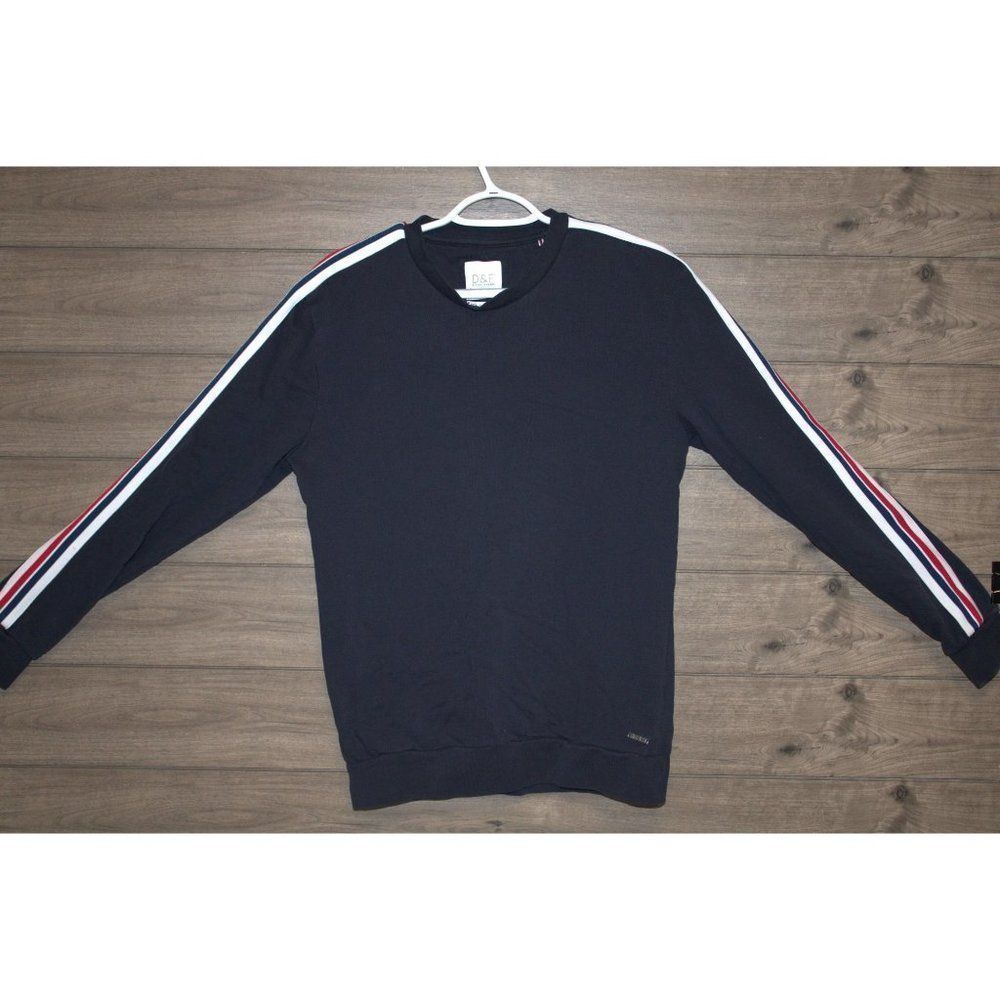 Men's Blue Ricky Singh D& F Long Sleeve Tee Size Medium